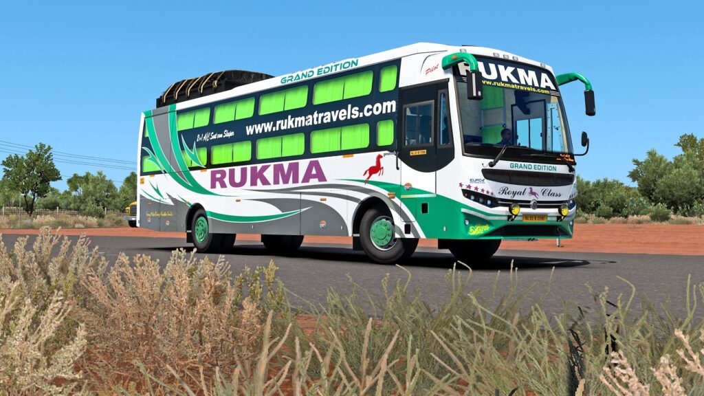 ETS2 bus mod India - Rukma travels