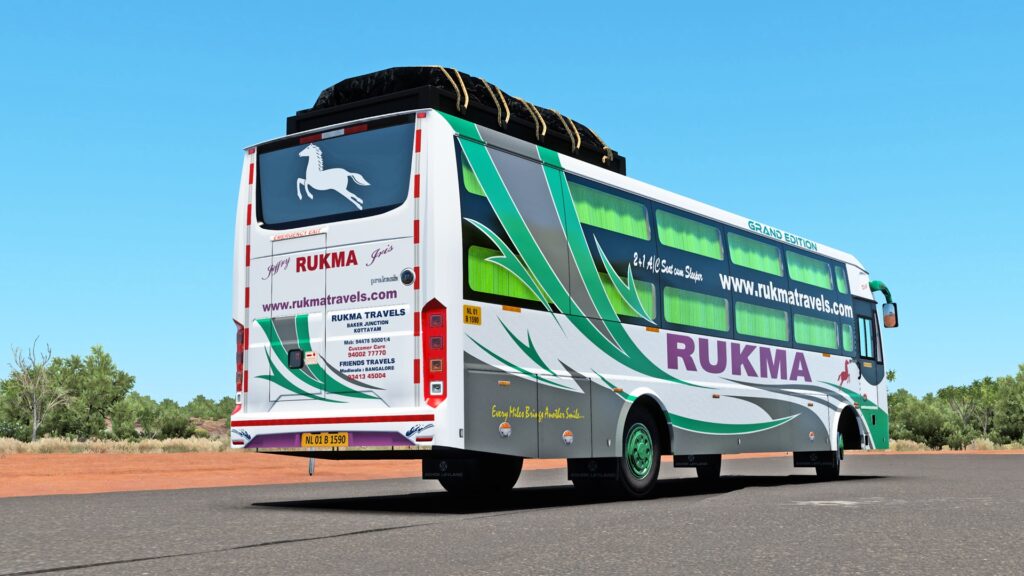 ETS2 bus mod India - Rukma travels