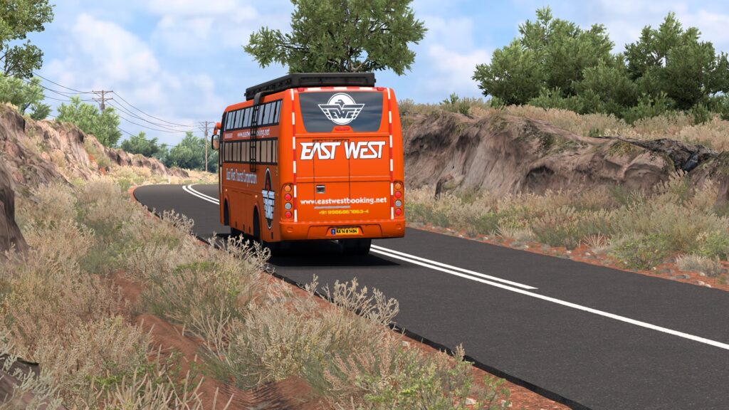 ETS2 Indian Bus Mods - EAST WEST Travels